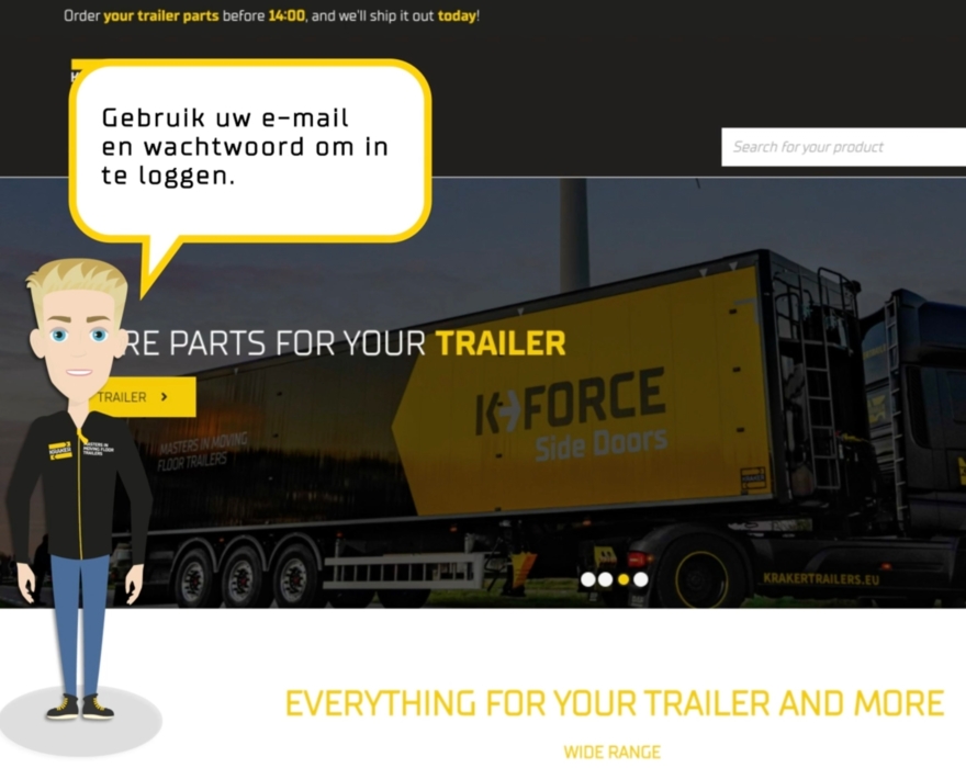 Le Centre d’information en ligne est un nouveau service de Kraker Trailers