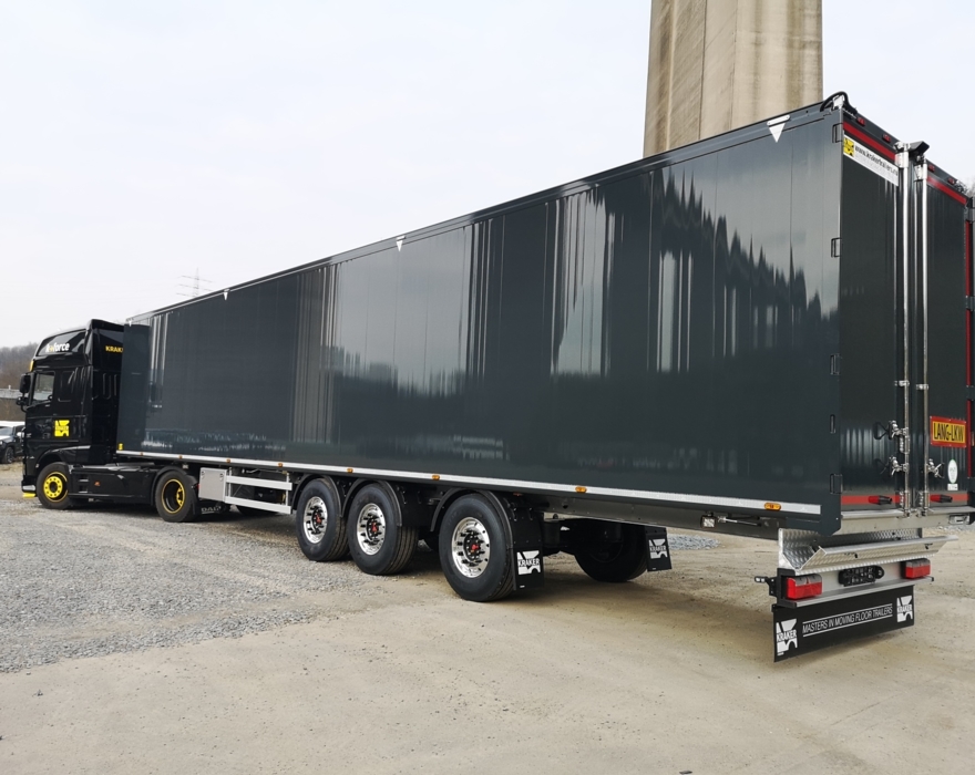 Schuifvloertrailer van 15,4m voor Duitse markt