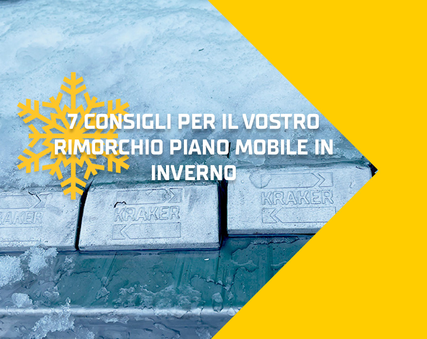 7 Consigli per il vostro rimorchio piano mobile in inverno