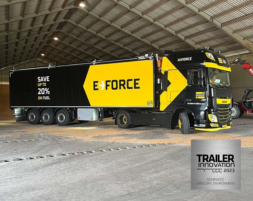 Eerste hybride schuifvloertrailer ontwikkeld door Kraker Trailers