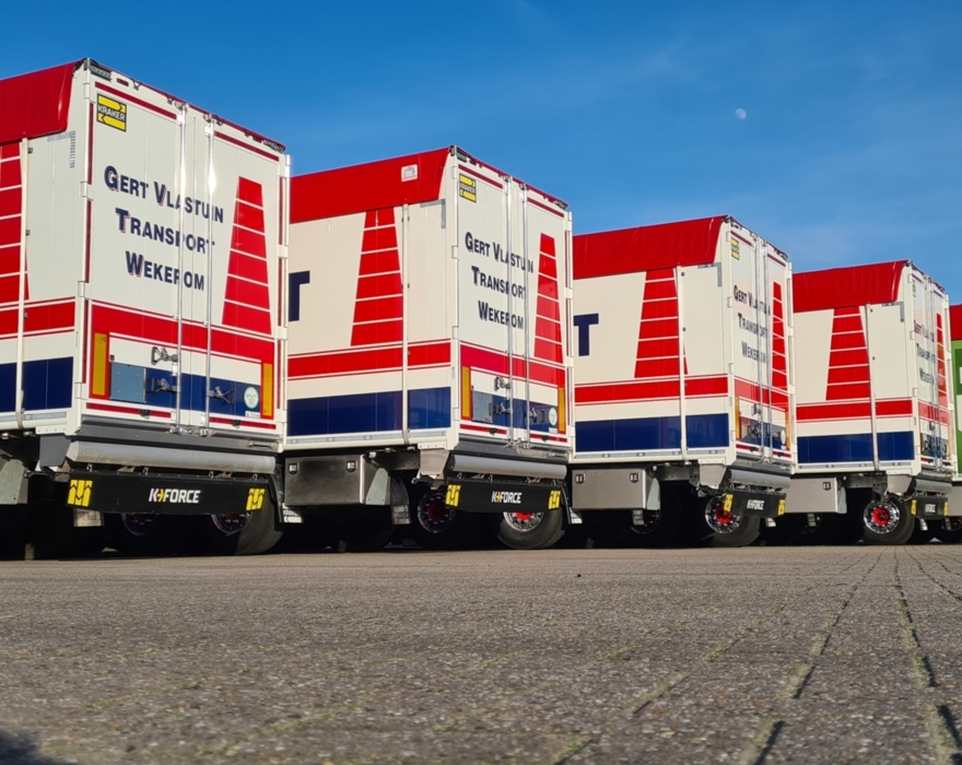 Gert Vlastuin Transport works with the new folding bumper