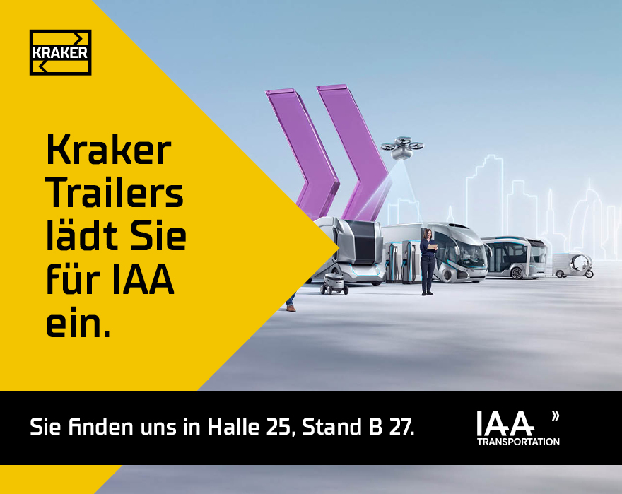 Kraker Trailers präsentiert 2 innovative Auflieger auf IAA