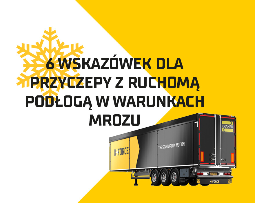 Porady bezproblemowej pracy zimą z naczepą z ruchomą podłogą